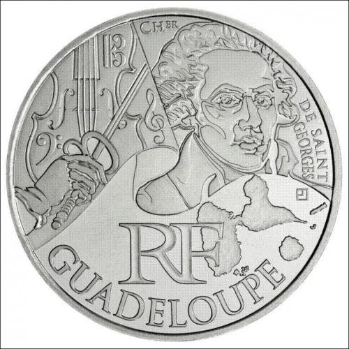 Guadeloupe 2012 - 10 euros régions (ref321470)