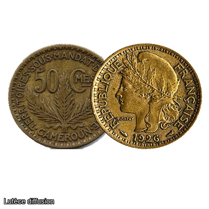 Lot de 3 monnaies du Cameroun Français (ref 41132)