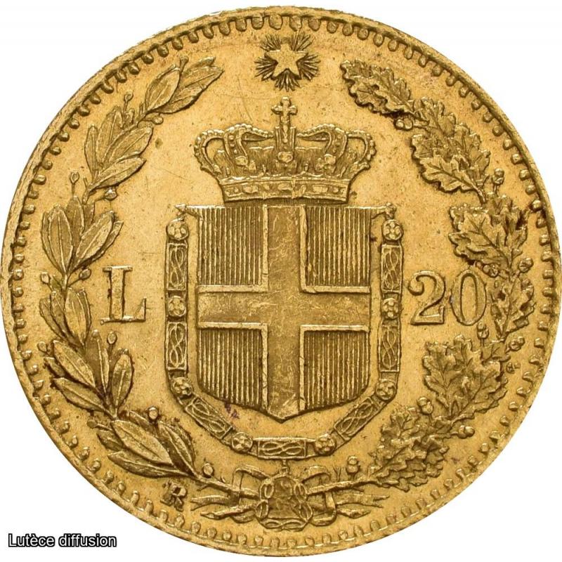 20 Lire UMBERTO 1er OR-Italie (ref42078)