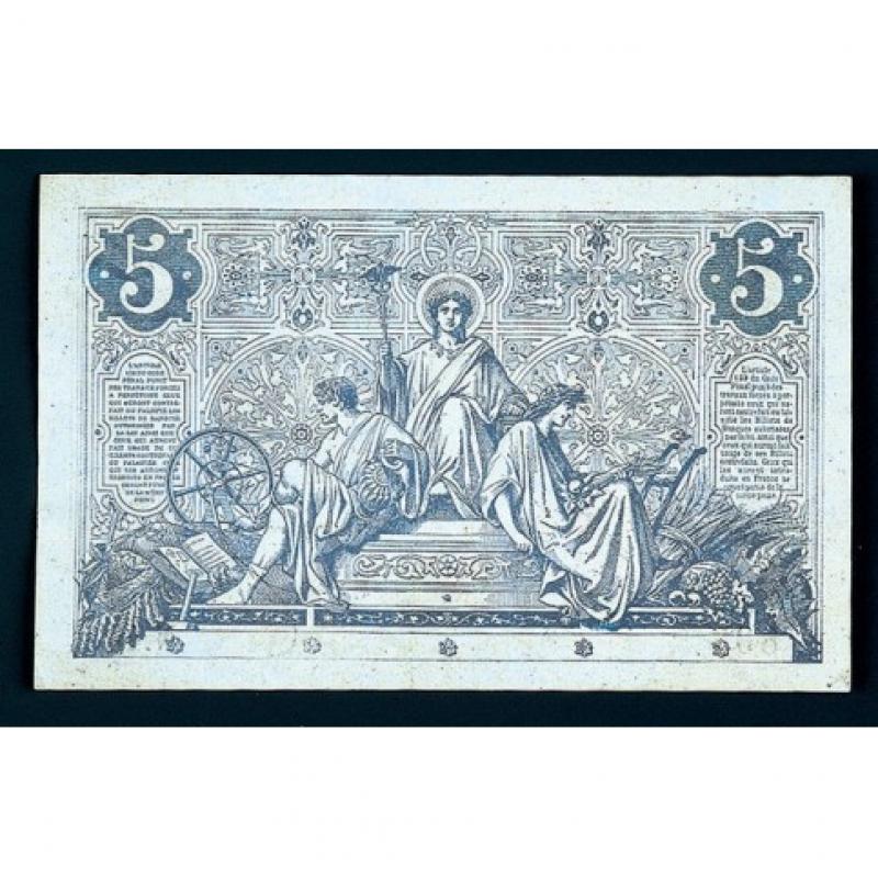 5 Francs - Signes du Zodiaque - Noir - 1871-1874 - Belle qualité (Ref638929)