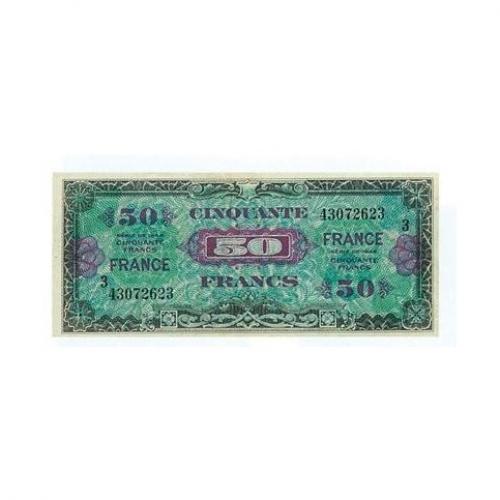 50 Francs - Drapeau Au verso - 1945 - Belle qualité (Ref849602)