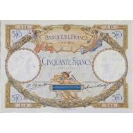 50 Francs - Luc Olivier Merson avec signature - 1927-1930 - Qualité courante (Ref639410)