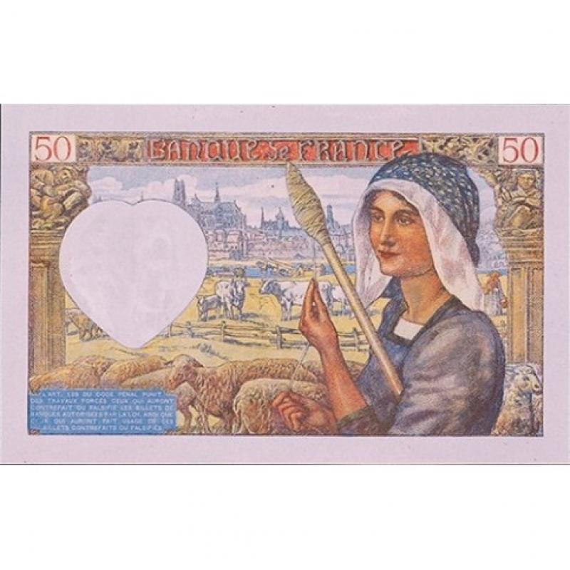 50 Francs - Jacques Cœur - 1940-1942 - Belle qualité (ref639508)