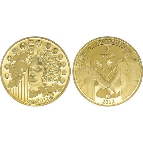 5 euros OR - France 2012 (ref24672)