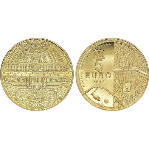 5 euros OR - France 2015 (ref24708)