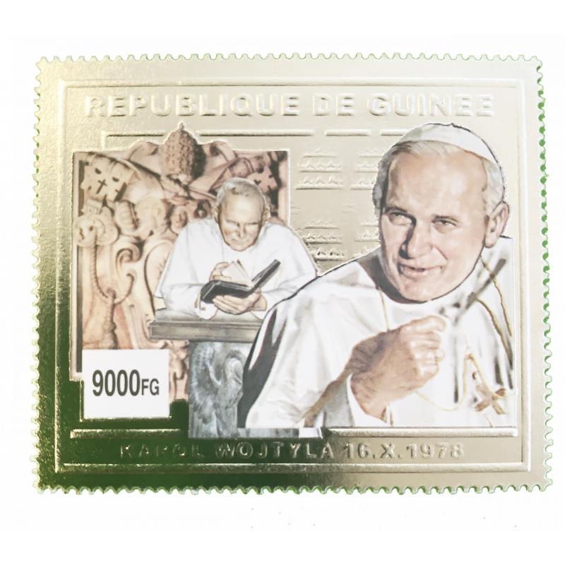 Superbe Lot de timbres Jean-Paul II (Or, Argent et BF) (ref. 654)