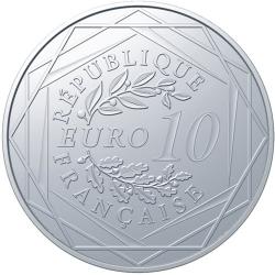 10 euros ARGENT Coq 2014 (ref324679)