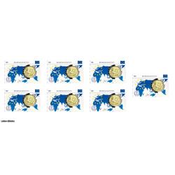 Lot de 7 coincards - 50 centimes - Autriche (Ref27826)