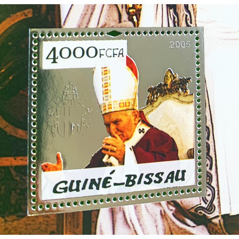 Superbe Lot de timbres Jean-Paul II (Argent et BF) (ref. 678)