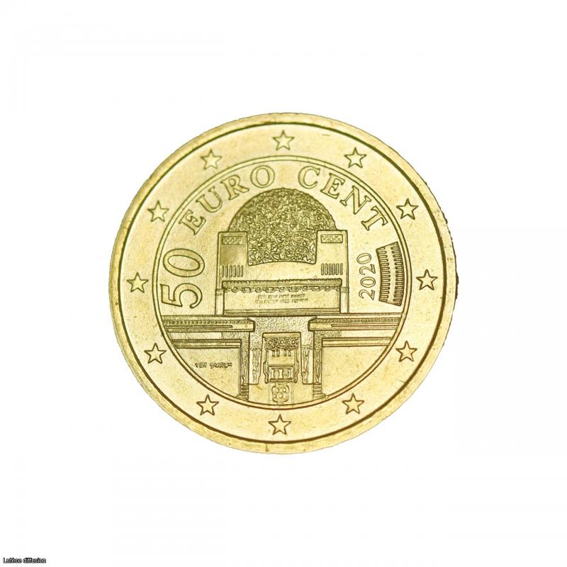 Coincard Autriche 2020 - 50 centimes - Banque Centrale (Ref26166)