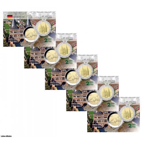 Lot de 5 cartes commémoratives - Allemagne 2006 - Schleswing  (Ref101218)