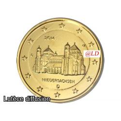 Allemagne 2014 Eglise Saint-Michel - 2 euros dorée or fin 24 carats (ref324912)