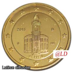 2€ Allemagne 2015 Eglise Saint-Paul - dorée or fin 24 carats (ref326606)