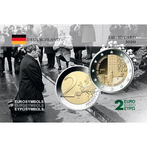Carte commémorative - Allemagne 2020 - Génuflexion (ref101351)