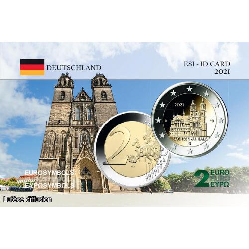Allemagne 2021 Cathédrale de Magdebourg - Carte commémorative (ref100365)