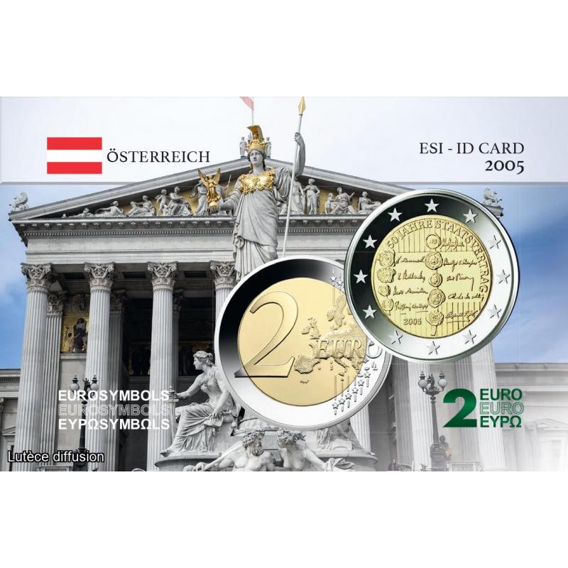 Carte commémorative - Autriche 2005 - Traité d'Etat (Ref101025)