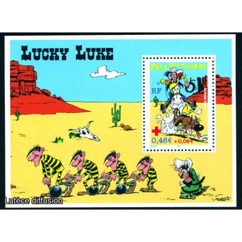 Bloc feuillet fête du timbre Lucky Luke (ref 145807 )