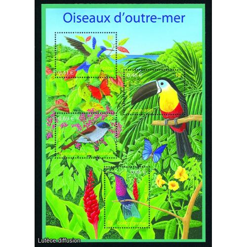 Bloc feuillet Oiseaux d'Outre-Mer  (ref 145814)