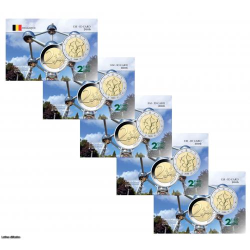 Lot de 5 cartes commémoratives - Belgique 2006 - Atomium (Ref101249)