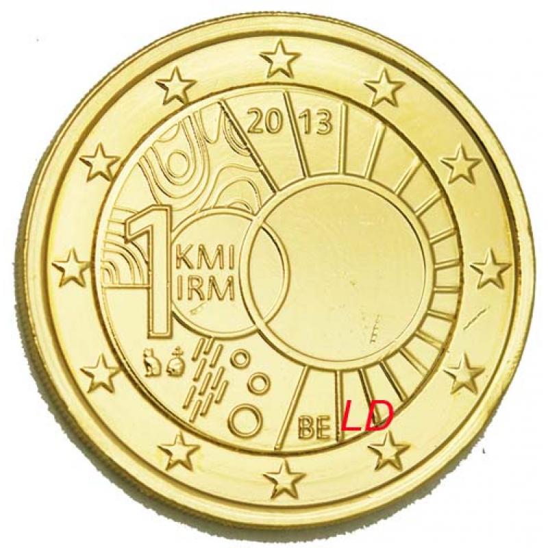 2€ Belgique 2013 - dorée or fin 24 carats (ref324279)