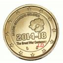 2€ Belgique 2014 - dorée or fin 24 carats (ref325210)