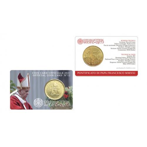 Vatican 2021 coincard N12 (ref28700)