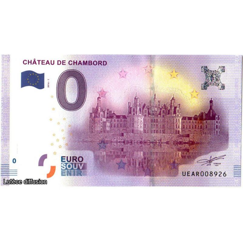 Billet thématique - Château de Chambord (facade) (ref45341)