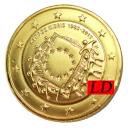 2€ Chypre 2015 - dorée or fin 24 carats (ref20032)