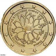 Chypre 2020 - 2 Euros commémorative dorée à l'or fin (Ref28186)