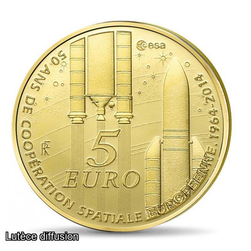 5 euros OR - France 2014 (ref44793)