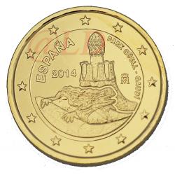 2€ Espagne 2014 - dorée or fin 24 carats (ref325027m)