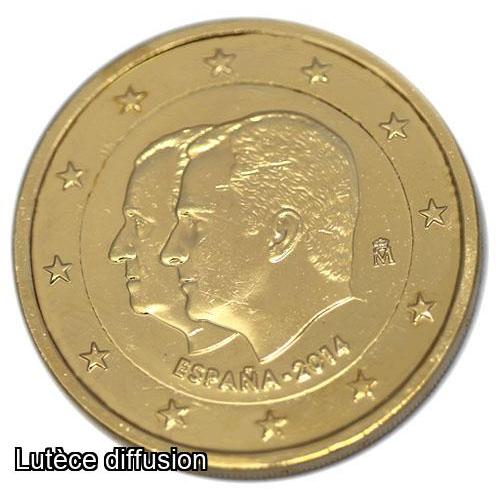 Espagne 2014 - 2 euro commémorative dorée or fin 24 carats (ref326525)