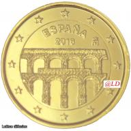 Espagne 2016 SEGOVIA - 2 euros dorée or fin 24 carats (ref329193)