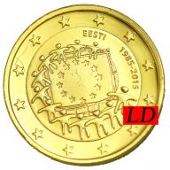 2€ Estonie 2015 - dorée or fin 24 carats (ref20049)