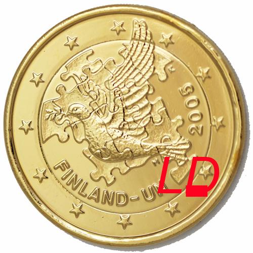 2€ Finlande 2005 - dorée or fin 24 carats (ref319709)
