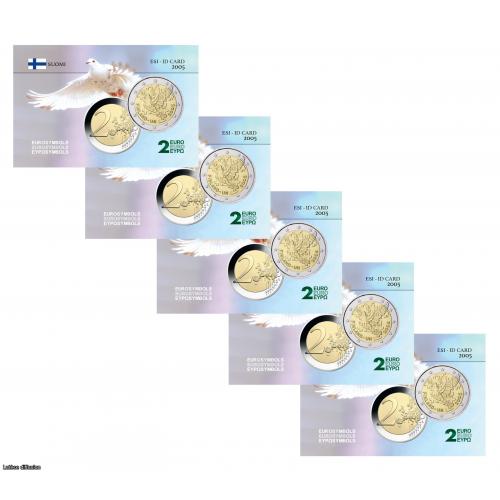 Lot de 5 cartes commémoratives - Finlande 2005 - Nations Unies (Ref101120)