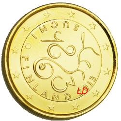 2€ Finlande 2013 - dorée or fin 24 carats (ref324167)