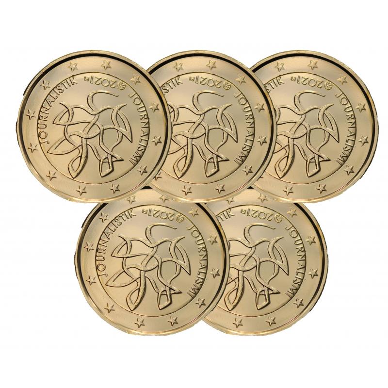 LOT DE 5 pièces dorée à l'or fin - Finlande 2021 (Ref28650)