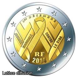 France 2014 - SIDA- 2€ commémorative (ref326194)