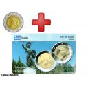 Lot 2€ Grèce 2020 : la 2€ 2020 et sa carte commémorative (ref25301)