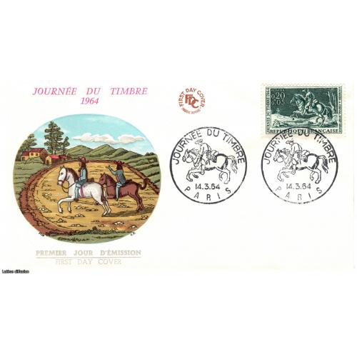 Enveloppe 1er jour Journée du timbre 1964 (ref42542)