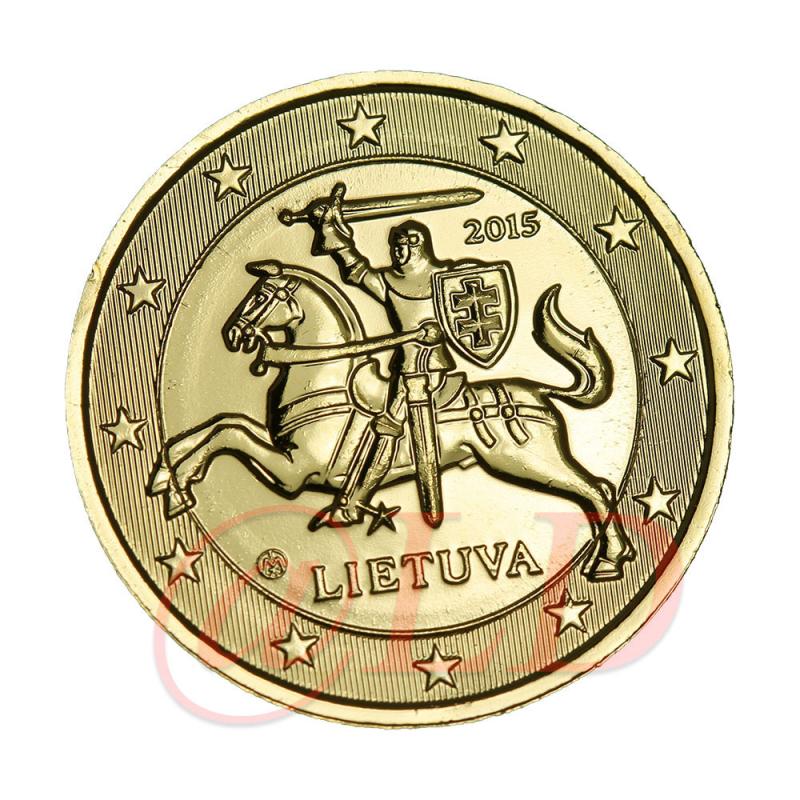 Lituanie - 1 euro dorée or fin 24 carats (ref24908)