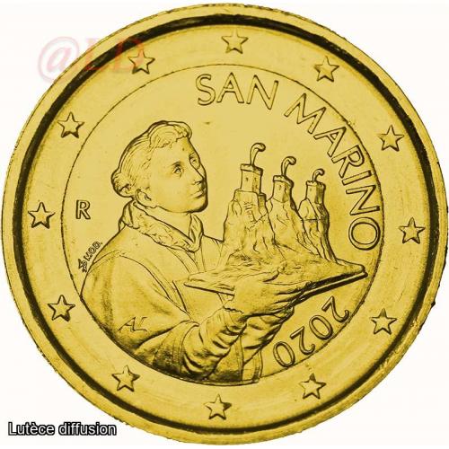 2€ Saint Marin 2020 - dorée or fin 24 carats (ref25206m)