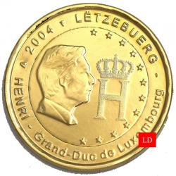 2€ Luxembourg 2004 - dorée or fin 24 carats (ref319628m)