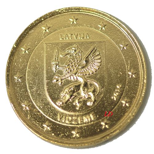 Lettonie 2016 - dorée or fin 24 carats (ref20687)