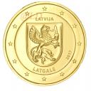 2€ Lettonie 2017 - dorée or fin 24 carats (ref21042)