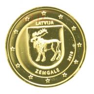 2€ Lettonie 2018 - dorée or fin 24 carats (ref21859)