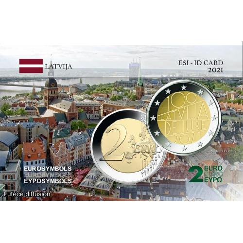 Lettonie 2021 - Carte commémorative (ref100408)