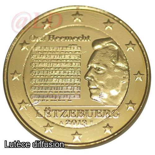 2€ Luxembourg 2013 - dorée or fin 24 carats (ref324293)