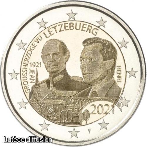 Luxembourg 2021 - 2 euros commémorative - Grand-Duc Jean photo (Ref28205)